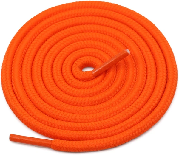 GRAH SANGRAH® (2 Pair) Shoelaces for Thick Round Climbing, Hiking, Boot, Running , Sport Shoes Laces  - 120 CM, Orange